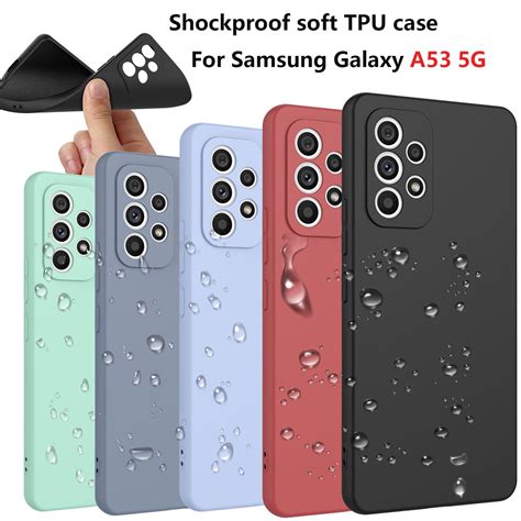 Cell Phone Cases for 6.5" Galaxy A53 5G, Liquid Silicone Gel Rubber