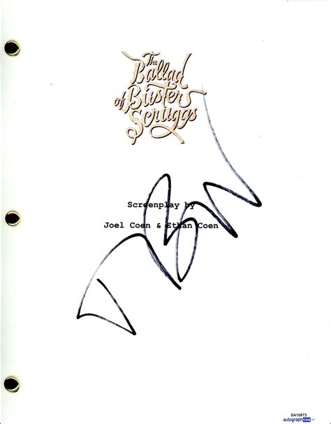 Tim Blake Nelson "The Ballad of Buster Scruggs" AUTOGRAPH Signed Full Script | Autographia