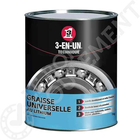 Graisse Universelle Au Lithium 3 EN UN TECHNIQUE Pot 1 Kg Le Bon