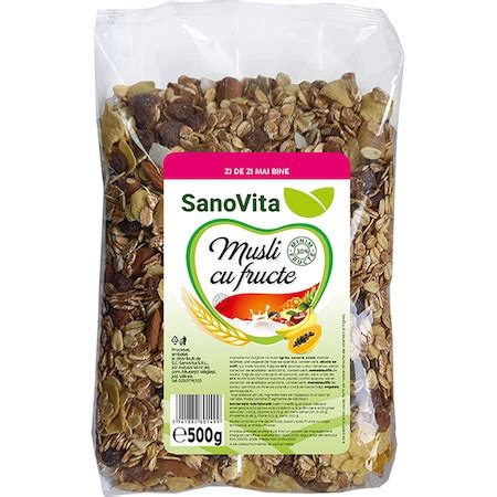 Плодово мюсли Sanovita, 500 г - eMAG.bg