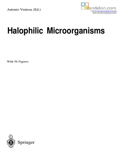 Halophilic Microorganisms | PDF | Archaea | Protein Targeting