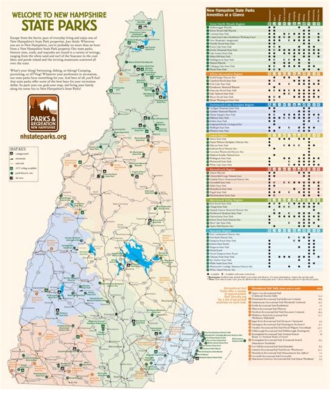 New Hampshire state parks map - Ontheworldmap.com