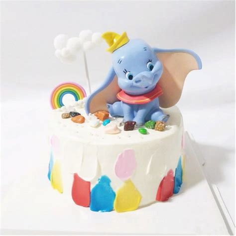 Jual Cake Topper Gajah Dumbo Elephant Hiasan Dekorasi Tart Ulang