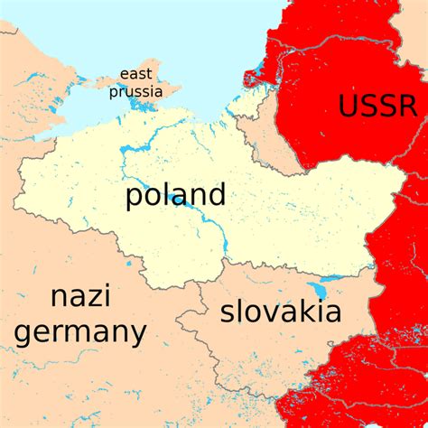 Map Of Interwar Poland Circa 1939 R Mapporncirclejerk