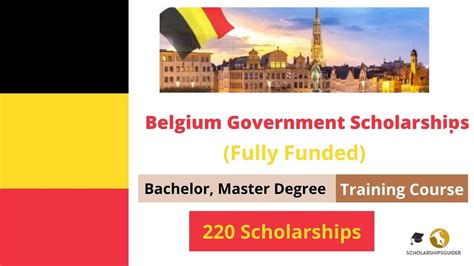 Belgium Government Scholarships 2024 | Fully Funded