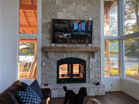 mount a tv to brick fireplace 10