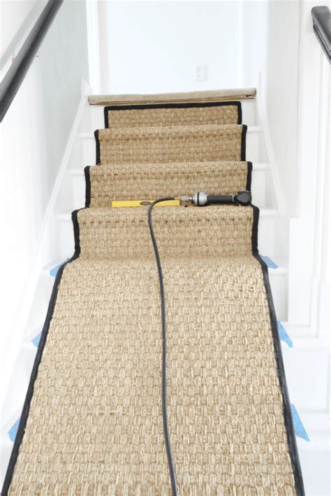 How To Fit Seagrass Carpet On Stairs | Review Home Co