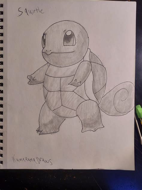 Squirtle Drawing by KumaKumaDraws on DeviantArt