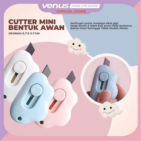 Jual Venusjkt Pisau Pemotong Mini Cutter Papper Cut Travel Cutter