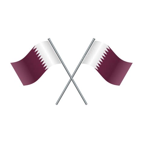 Qatar Flag Qatar Flag Qatar Flag Shinning Png And Vector With