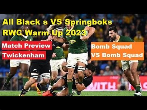 Preview All Blacks Vs Springboks Rugby World Cup Warm Up Lineup