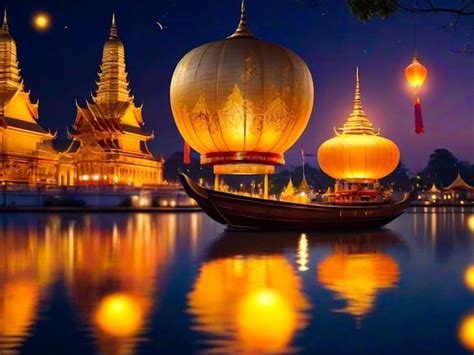 Premium Photo | Loy Krathong festival in Thailand