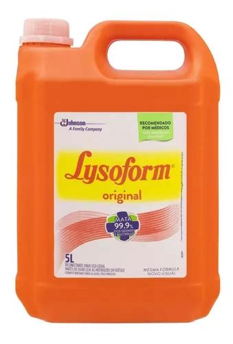 Desinfetante Uso Geral Original Lysoform 5 L MercadoLivre