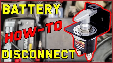 How To Install A Battery Disconnect Switch On Your Vehicle Without