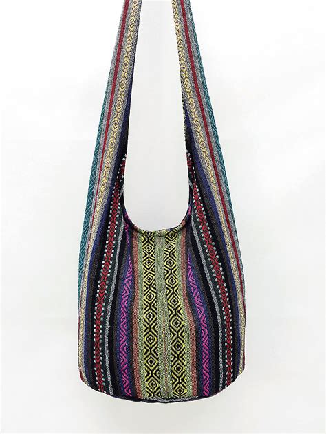Woven Cotton Bag Hippie Bag Hobo Boho Bag Shoulder Bag Sling Etsy