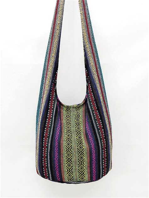 Woven Cotton Bag Hippie Bag Hobo Boho Bag Shoulder Bag Sling Etsy