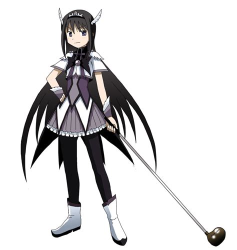 Safebooru 1girl Akemi Homura Alternate Costume Black Hair Black Legwear Bow Character Name