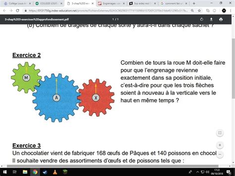 Exercices Engrenages Me