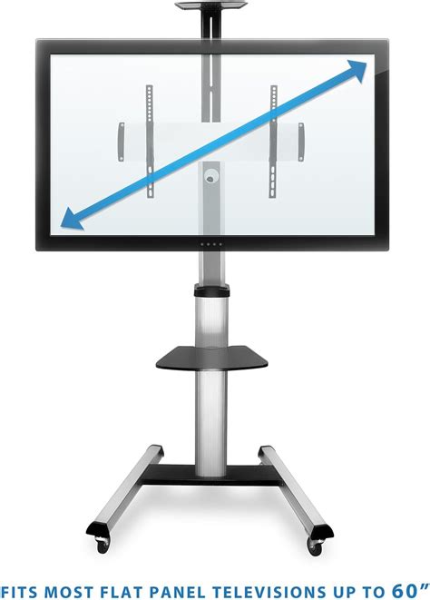 Mount It Soporte de TV móvil para televisores de pantalla plana