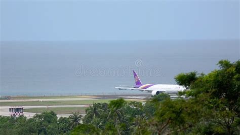 Boeing Of Thai Airways Taxiing Stock Footage Video Of Jetliner