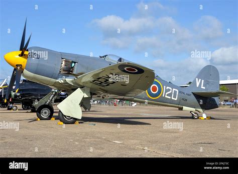 Hawker Sea Fury T Second World War Fighter Plane Vx Registered G