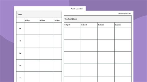 Free Lesson Plan Template Bundle (Daily, Weekly, and Monthly)