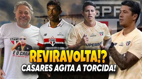 REVIRAVOLTA NO SÃO PAULO JAMES RODRÍGUEZ TREINANDO NO CT E CASARES