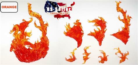 Burning Effect Flame D Art For Kamen Rider Figma Action Figure Gundam Hot Toys