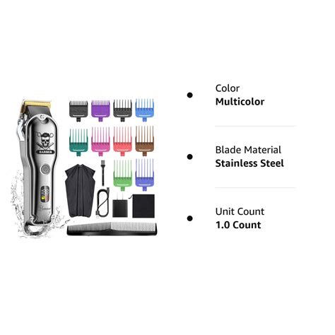 Hatteker Hair Cutting Kit Pro Hair Clippers For Men Professional Barber