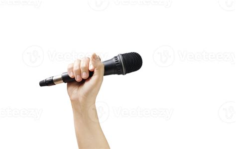 Hand Holding Microphone Transparent 44571341 Png