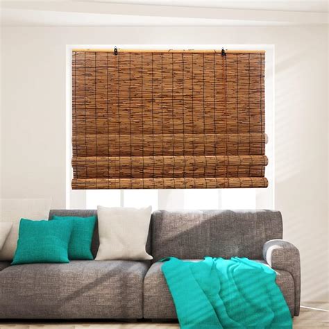 Reed Roller Blinds Retro Bamboo Roll Up Shades Bamboo Shades For Patio Roll Up