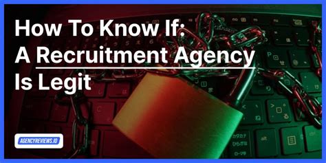 how to know if recruitment agency is legit
