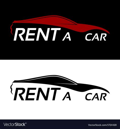 Rent a car logo Royalty Free Vector Image - VectorStock