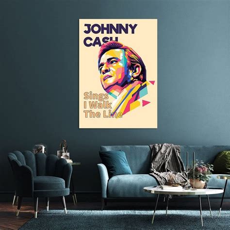 Johnny Cash Van Wpap Malang Op Canvas Behang En Meer Kies