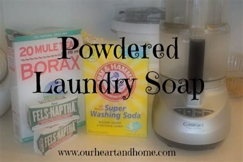 Homemade Powder Laundry Soap Our Heart And HomeOur Heart And Home