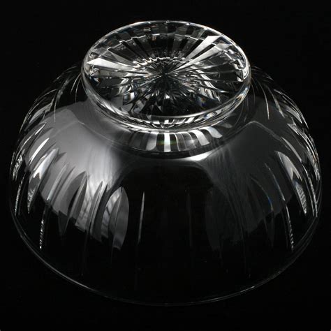 Stuart Cut Crystal Bowl Hampshire English Glass Vertical Cut Pattern Vintage Ebay