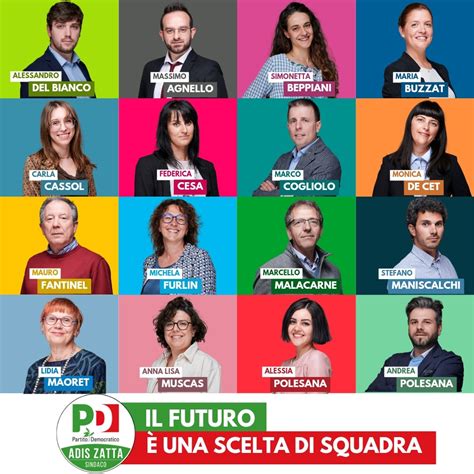 Amministrative Tutti I Candidati Del Partito Democratico Per Adis