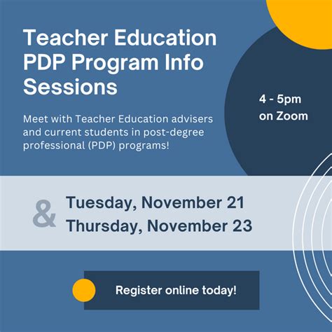 Teacher Education PDP Info Sessions - Today and Thursday! : r/uvic