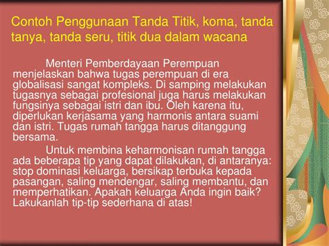 Penggunaan Tanda Titik Dua Berbagi Informasi