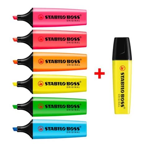 Stabilo Boss Neon Original Highlighter Pens Highlighter Markers Pack