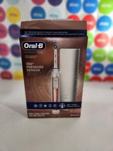 Oral B Genius 7500 Rechargeable Electric Toothbrush Rose Gold Please Read 69055882467 Ebay