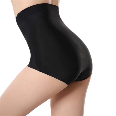 Female Seamless Underpanties Sexy Black Shaperwear Panties High Waist