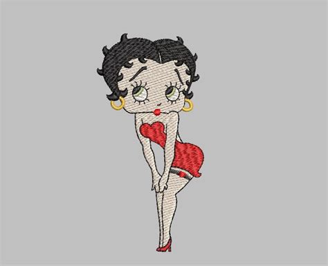 Betty Boop Machine Embroidery Design Etsy