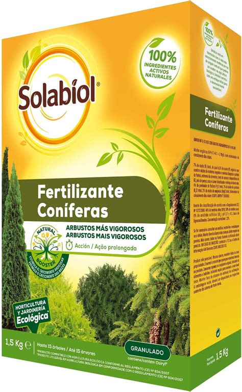 Fertilizante para coníferas y otros arbustos 100 orgánico Amazon es