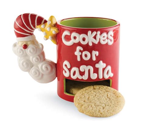 Naughty And Nice Santa Cookies Plate And Mug Set Home Designing