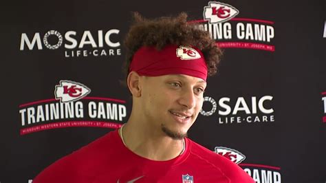 Chiefs QB Patrick Mahomes on Chris Jones, training camp interceptions ...