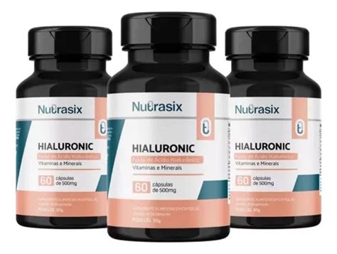 Hialuronic Ácido Hialurônico Anti idade 180 Cápsulas 500mg Frete grátis