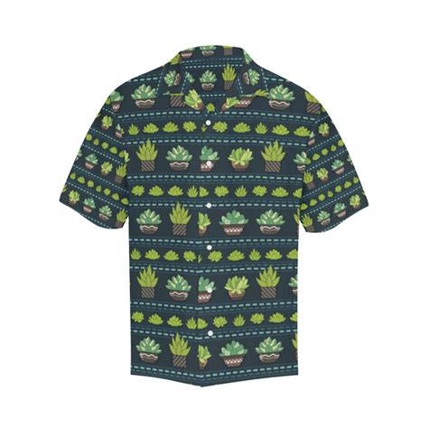 Cactus Pattern Print Design 07 Mens Hawaiian Shirt Jorjune