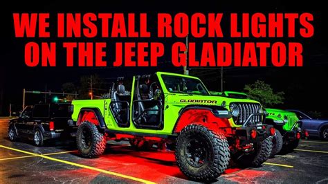 Jeep Gladiator Rock Light Install Xprite Rgb Led Lights Youtube