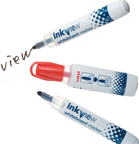 Uni Ball Inkview Whiteboard Marker Pens PWB 202 Assorted Colours